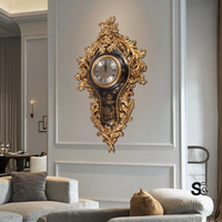 Yips LD-1603-1376B Chinoiseries Style Peint À La Main Paysage Motif Salon De Luxe Classique Horloge Murale Antique