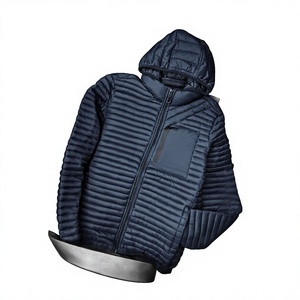 Men Puffer <b>Jacket</b> <b>Slim</b> <b>Fit</b> Winter Lightweight Warm Hooded Casual Urban Streetwear Waterproof Wind Resistant Stylish - Product Image 6