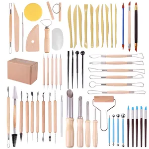 61-piece Pottery Tool Combination Set Multiple Diy Pottery Making Tools Engraving And Embossing