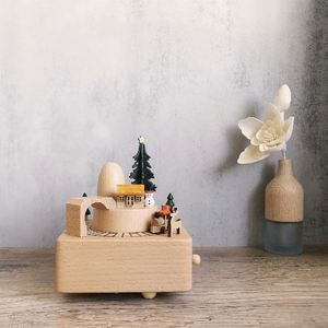 Caja Musical de Madera Navideña con Tren, sin Pilas, Decoración para el Hogar, Regalo de Cumpleaños DIY para Niños y Niñas - Product Image 2