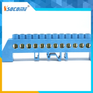 Barre de liaison <span class=keywords><strong>neutre</strong></span> isolée V-0 avec trous pré-perforés - Boîtier de jonction électrique en plastique pour barre <span class=keywords><strong>neutre</strong></span>, connexion par boulons pour conducteurs de 1 à 5 AWG - Product Image 4