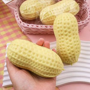High Quality TPR Vegetable Peanuts <b>Squishy</b> Flour Filling Vent Ball Stress Relief Decompression <b>Squishy</b> Squeeze Toys for Kids - Product Image 3