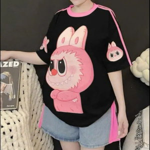 ชุด2ชิ้นแบบลำลองสำหรับผู้หญิงใส่ในฤดูร้อนเสื้อชั้นใน Labubu ยาวลายทึบสวมใส่ง่ายราคาจากเวียดนาม M - Product Image 3