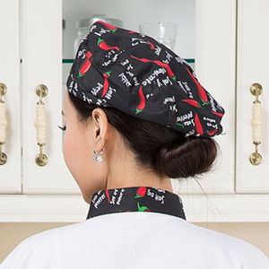Chef chapeau été respirant béret cuisine Hot Pot <span class=keywords><strong>Restaurant</strong></span> tissu chapeau serveur travail chapeau personnalisation - Product Image 6