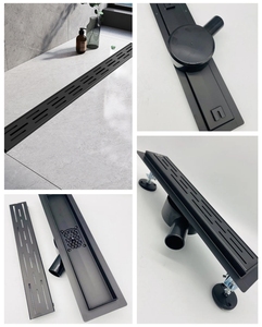 カスタムサイズ長方形ステンレス鋼リニアシャワー排水バスルーム床ベース調節可能足取り外し可能格子大面積 - Product Image 3