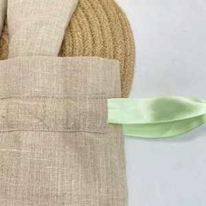 Linen <b>Rabbit</b> Embroidery <b>Gift</b> Bag with Cute Ears Premium <b>Gift</b> Packaging - Product Image 5