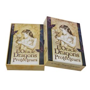 Baraja de Cartas del Tarot de Lucy Cavendish, Oracle Dragons Protecteurs, Caja Doble, Acabado Brillante, Temática de Fantasía, FUXI GAME, Ecológico - Product Image 1