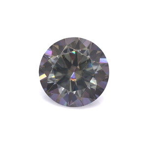Moissanite สีเขียวเข้มสังเคราะห์ทรงกลมหลวม6.5มม. 1ct เพชรโมอิสแบบหลวมสุกใส - Product Image 1