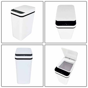 BX Hot Bán Trắng ABS 12L Tự Động Nhà Bếp Thùng Rác Có Thể Nhựa Thùng Rác Bin Cho Hộ Gia Đình - Product Image 5