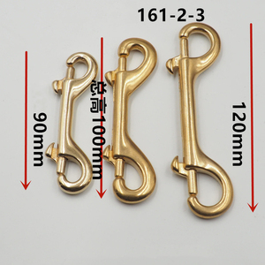 DWDP-161-2-3B Высококачественный бронзовый литой цельный латунный Двухсторонний болт-крюк для лошадей и домашних животных - Product Image 2