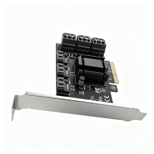 Carte d'extension PCIe3.0 <span class=keywords><strong>X2</strong></span> vers 9 SATA3 ASMedia 6 Gb/s, contrôleur PCIe STA non-<span class=keywords><strong>RAID</strong></span> pour ordinateur de bureau III, remplaçable à chaud et bootable - Product Image 6