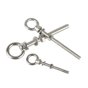 Perno de ojo de acero inoxidable 316 JIS1169 con tuerca, cabeza redonda, tornillo de extensión para elevación y bloqueo - Product Image 4