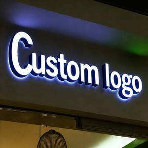 Letrero LED Personalizado Directo de Fábrica, Letrero Comercial con <span class=keywords><strong>Letras</strong></span> de Canal Retroiluminadas y con Iluminación Frontal, <span class=keywords><strong>Letras</strong></span> LED para Exteriores e Interiores - Product Image 1