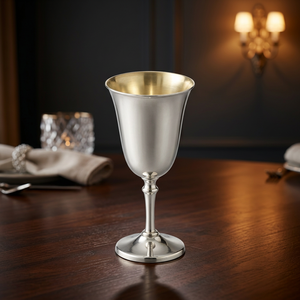 Gobelet en laiton plaqué argent - Product Image 1