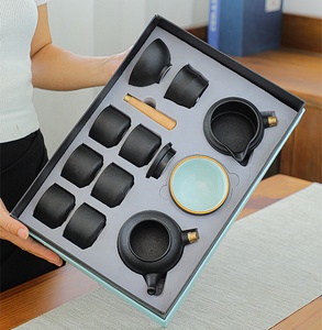 ชุดกาน้ำชาจีนโบราณ 10 ชิ้น ชุดน้ำชาสำหรับห้องนั่งเล่นสวยงาม ชุดถ้วยชาพอร์ซเลน พร้อมถ้วยใหญ่ - Product Image 2