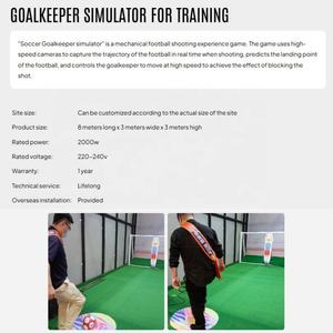 Game sepak bola interaktif, latihan tendangan penalti, <span class=keywords><strong>Robot</strong></span> sepak bola, Simulator Ar proyeksi Digital simulasi olahraga dalam ruangan - Product Image 3