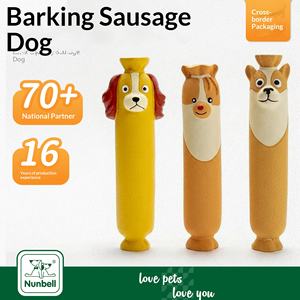 Nuovo Giocattolo da Masticare per Cani a Forma di Salsiccia Lunga in Lattice - Resistente, Interattivo, per la Dentizione e il Sollievo dal Noio, Pulizia dei Denti - Product Image 5