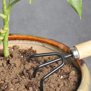 Juego de tres piezas de herramientas de jardinería de acero inoxidable para plantar y aflojar la tierra, herramientas manuales duraderas para jardín - Product Image 4