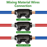 인라인 스플라이스 2/0-6 AWG 와이어 커넥터 알루미늄-구리 와이어 커넥터 7/32인치 슬롯형 알렌 육각 절연 케이블 커넥터