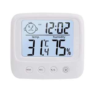 Đa chức năng mini hiển thị kỹ thuật số Nhiệt kế ẩm kế trong nhà/ngoài trời nhựa hộ gia đình sử dụng dụng cụ nhiệt độ - Product Image 1