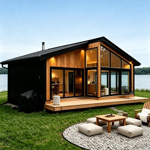 Maison modulaire préfabriquée de luxe, maison-conteneur, cabane, mini-maison moderne entièrement meublée pour villa, hôtel, complexe hôtelier - Product Image 1