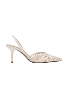 <span class=keywords><strong>Sandali</strong></span> da Donna ZA Stile Francese <span class=keywords><strong>con</strong></span> Punta a Spillo, <span class=keywords><strong>Tacco</strong></span> Alto, Intrecciatura Traforata, Fodera in Pelle, Primavera-Estate - Product Image 5