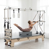 Appareil de fitness multifonctionnel trois-en-un pour Pilates, machine de mise en forme, équipement de Pilates en bois avec logo personnalisé