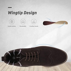 Botas y <span class=keywords><strong>Zapatos</strong></span> <span class=keywords><strong>de</strong></span> Vestir <span class=keywords><strong>para</strong></span> <span class=keywords><strong>Hombre</strong></span> Estilo Oxford, Chelsea, Chukka y Brogue, Botines con Parte Superior <span class=keywords><strong>de</strong></span> Cuero PU y Gamuza, <span class=keywords><strong>Zapatos</strong></span> Casuales <span class=keywords><strong>de</strong></span> Moda con Cordones <span class=keywords><strong>para</strong></span> <span class=keywords><strong>Hombre</strong></span> - Product Image 4