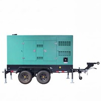 Générateur diesel mobile sur remorque de 200 kW pour moteur 6LTAA8.9-G2, super silencieux, démarrage automatique, triphasé, 4 fils, 50 Hz, utilisation en extérieur