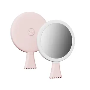 전화 핑크 포켓에 의해 전원 Led 빛 무료 샘플과 거울 메이크업