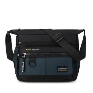 Sac à bandoulière pour homme, grande capacité, imperméable, léger, durable, résistant à l'usure, en tissu Oxford, multi-poches, pour le travail et les loisirs - Product Image 5