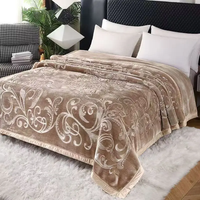 Couverture en flanelle imprimée de haute qualité, taille Queen, anti-boulochage, en polaire de polyester, multi-usages, motif de dessin animé, plaid d'hiver, fabrication bon marché