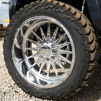 Velg Pickup Tempa Cekung Dalam 8x6.5 8x180 6x135 22x12 24x14 26x14 26x16 Pelek Aluminium untuk Truk Pickup Amerika yang Ditinggikan