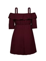 Robe décontractée d'été 2026 pour femme, grande taille, manches à volants, taille haute, coupe ample, mini-robe trapèze tendance