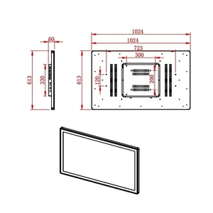 Xinliantimes New 43-inch High-Resolution 16:9 USB/DVI/Serial Intellitouch Gaming Flat <strong>Touch</strong> Monitor Interactive Amusement <strong>Black</strong> - Product Image 5
