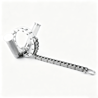 Poignée de tirage en V en acier inoxydable 304, poignée de rameur à câble pour le dos, accessoire de musculation pour l'entraînement de force