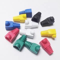 Capuchons adaptateurs RJ45 CAT6 CAT5e, connecteurs de câbles réseau Ethernet, capuchons RJ45, manchon de protection Cat 5, multicolore, 50 100 pièces/lot