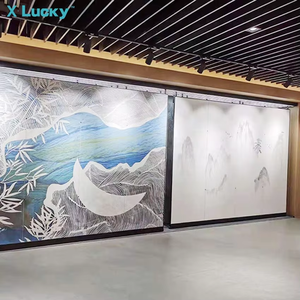 Nuovo stile Showroom Open Slat parete <span class=keywords><strong>negozio</strong></span> Showroom tessuti fieristico per esposizione a soffitto appesi piastrelle Rack - Product Image 2