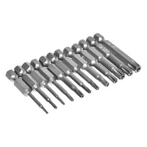Jeu de 5x60mm de forets <span class=keywords><strong>Torx</strong></span> en acier Songfeng pour tournevis électrique, à pointe magnétique, solides et creux, pour usage industriel, bricolage et réparation manuelle, avec clé hexagonale - Product Image 1