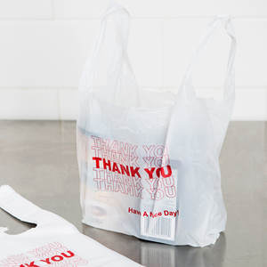 Cheap High Quality Customization Environmental Reusable <b>Clear</b> Compostable T-shirt <b>Bag</b> - Product Image 2