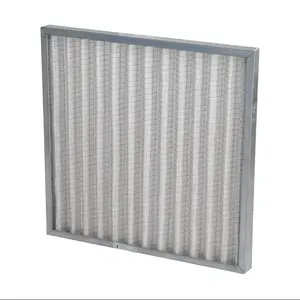Factory Supplying G3 G4 Industry Pre Efficiency Pleated Panel Air Filter for Hvac-system-parts