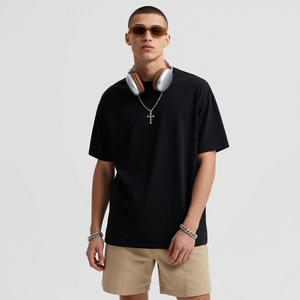 Camiseta Personalizada de 230-320 g/m², Camiseta Extra Grande de Hombros Caídos, 100% Algodón, Cuello Redondo Bordado, Diseño de Camiseta para Hombre - Product Image 2