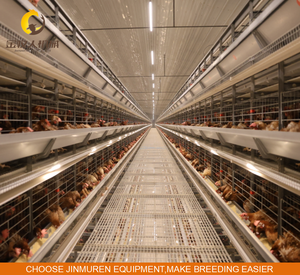 Cage à <span class=keywords><strong>poules</strong></span> <span class=keywords><strong>pondeuses</strong></span> en forme de H avec revêtement en zinc épais, <span class=keywords><strong>traitement</strong></span> de galvanisation uniforme, résistance à l'érosion du fumier, durée de vie longue. - Product Image 1