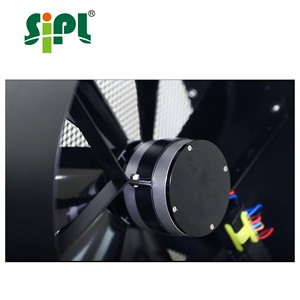 Ventilador de Pared con Rodamientos de Bolas Ajustable, Alimentado por Energía Solar SIPL, Ventilación para Invernaderos, Motor sin Escobillas OEM DC 24V IP68, Ventilador de 12 Pulgadas - Product Image 3