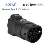 Adaptateur EV AOTAI Type 2 vers Schuko V2L avec prise et prise factice pour BYD Xpeng Deepal Chery Zeekr MG KIA GAC