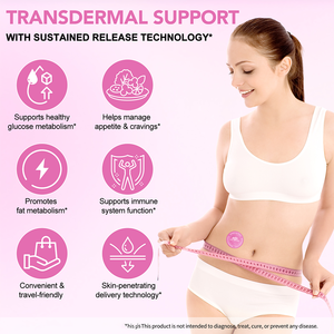 SOLOTREE 핫 세일 천연 비건 빠른 흡수 체중 감소 계피와 여성 남성을위한 베르베린 패치 - Product Image 4