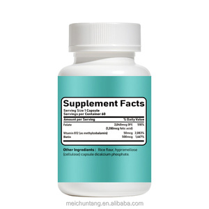 Integratore Alimentare Naturale in Capsule con Acido Folico, Biotina e Vitamina <span class=keywords><strong>B12</strong></span> per Donne e Adulti, Supporto per Capelli, Pelle, Unghie ed Energia - Product Image 6