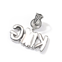 Collier Hip Hop personnalisé plaqué or avec fermoir en forme de signe dollar et lettres audacieuses, cadeau unisexe, style mode européen et américain