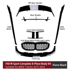 Kit Carrozzeria Completo (Paraurti Anteriore, Minigonne Laterali, Diffusore Posteriore) in ABS per <span class=keywords><strong>BMW</strong></span> Serie 1 <span class=keywords><strong>F40</strong></span> M Sport 2019+ - Vendita all'Ingrosso Diretta dalla Fabbrica - Product Image 5