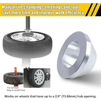 Outil de démontage en aluminium, cône de centrage de roue, changeur de pneus, cône d'équilibrage de roue universel pour voitures, SUV, camions, 2,9 4,4/5,4 pouces